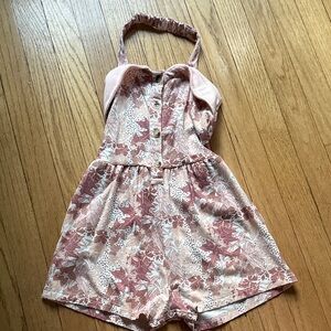 Floral Pink Kids Romper